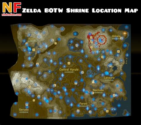 Zelda breath of the wild locations of all shrines - neloprime