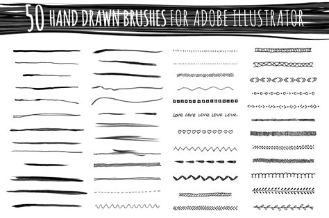 50 Adobe Illustrator Vector Brushes - Design Cuts