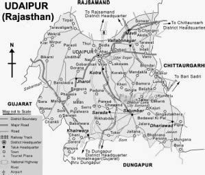 Udaipur District Map - View Udaipur District Road Map of Udaipur District