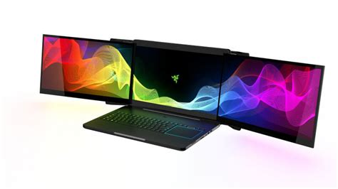 Razer shows off triple monitor gaming laptop and gaming projector - TechSpot