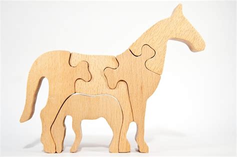 Personalized Horse Toys, Wooden Horse Puzzle, Educational Gifts for ...