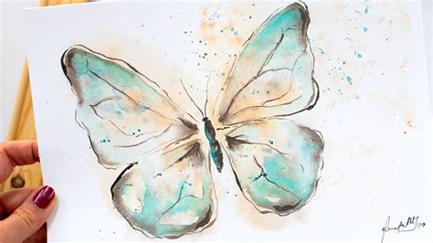 Watercolor Butterfly Painting - Easy Beginner Watercolor Tutorial How To Paint A Butterfly ...