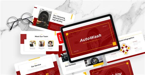 AutoWash - Car Wash PowerPoint Template - TemplateMonster