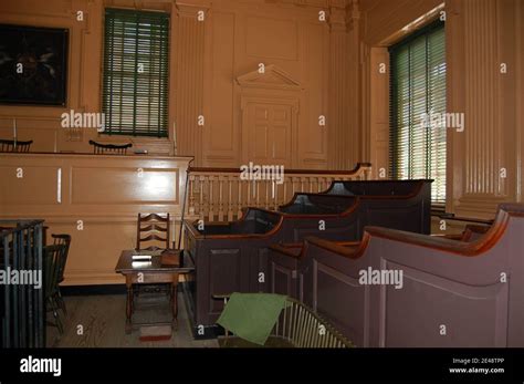 Philadelphia USA jury chair bench judge court courtroom bible bench ...