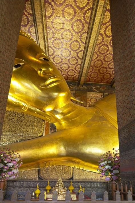 In the Temple of the Reclining Buddha in Bangkok . Stock Image - Image of buddha, temples: 48887361