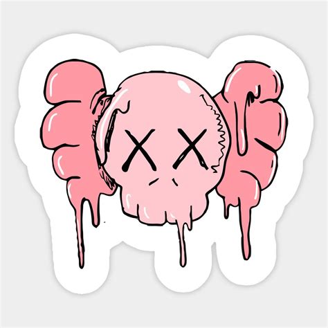 Kaws Pink Sticker | Mini canvas art, Graffiti style art, Sticker art