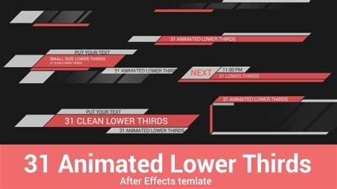 31 Animated Lower Thirds by ParusDesign | VideoHive