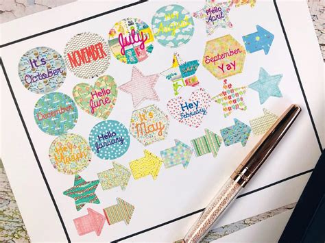 Pretty Printable Planner Stickers, A Cricut Print And Cut Tutorial Uk