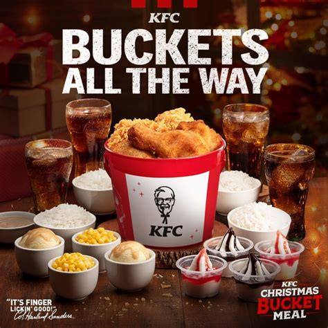 KFC Christmas Bucket Meal 2019 - Available in a Bucket of 6 and 8