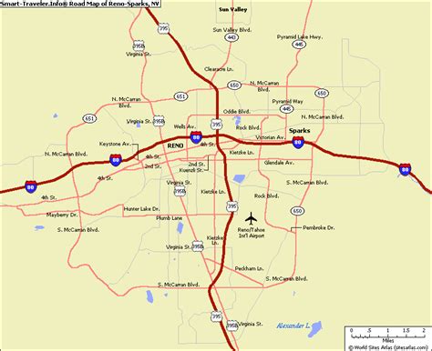 Map of Reno Nevada - TravelsMaps.Com