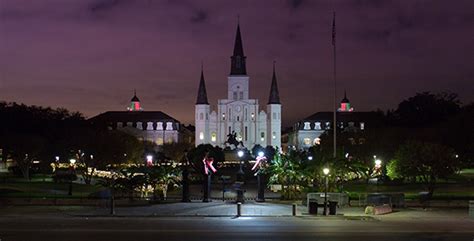 New Orleans Jackson Square at Night, Stock Footage | VideoHive