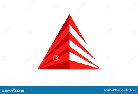 Pyramid Design Logo Design Illustration Stock Vector - Illustration of ...