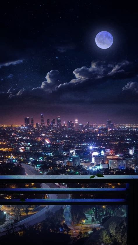 City Night Stars Wallpaper