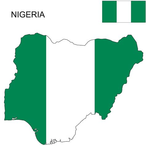 Nigeria Flag Map and Meaning | Mappr