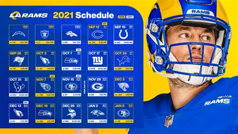 Rams Schedule 2024 Printable - Donni Natividad