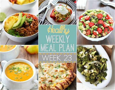 Healthy Weekly Meal Plan Week 23 - Whole and Heavenly Oven