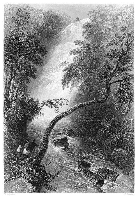 Torc Waterfall – Old Book Illustrations