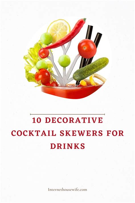 10 Decorative Cocktail Skewers For Drinks