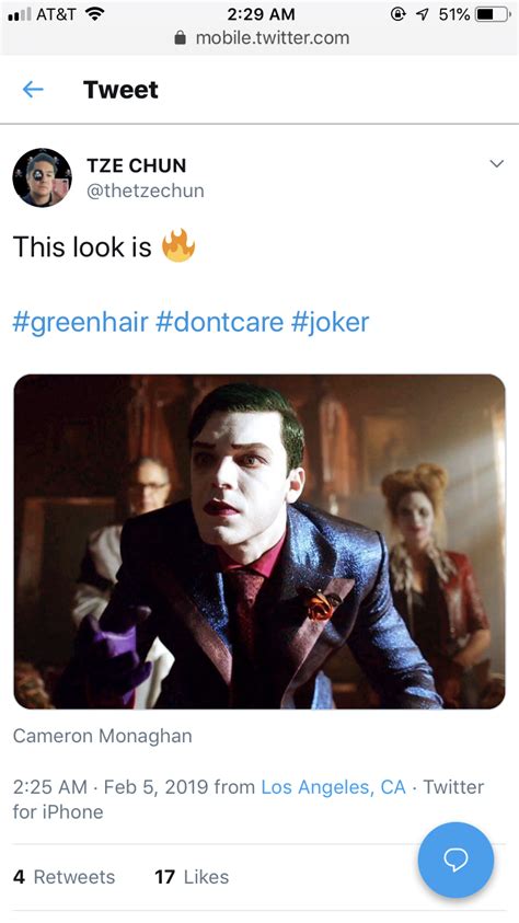 Green Hair And Joker Confirmed : r/Gotham