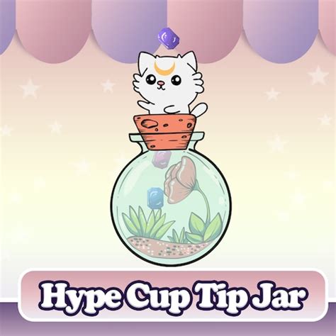 Twitch Hype Cup Tip Jar Animated Cat WEBM free Tip Graphics - Etsy