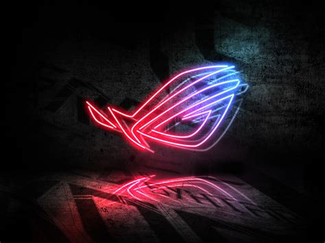 1024x768 Rog Neon Logo 5k Wallpaper,1024x768 Resolution HD 4k ...