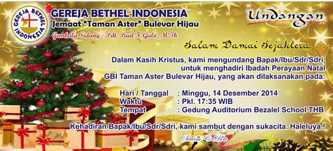 Contoh Undangan Natal Sekolah – Ilustrasi