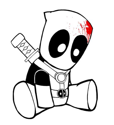 Deadpool Drawing Easy - Chibi Deadpool Drawing at GetDrawings | Free download : Kode 336x320 ...