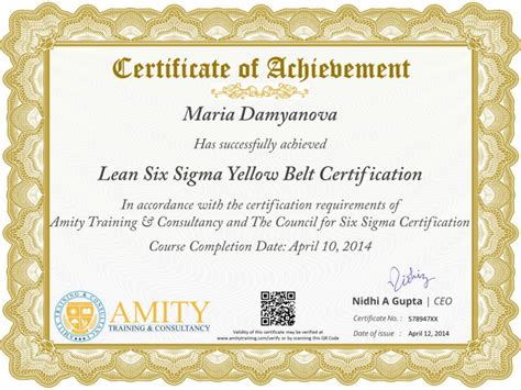 Free Lean Six Sigma Yellow Belt Training