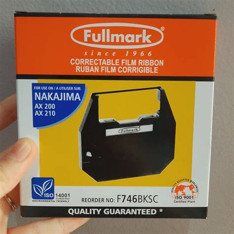 MESIN Nakajima AX200 AX210 Fullmark Electronic Typewriter Ribbon / Correctable Fullmark Ribbon ...