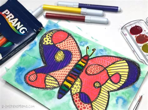 Fun & Funky Watercolor Butterfly Painting for Kids