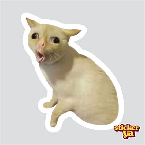 Stiker Sticker Meme Gatito Arcadas - Stickers de Memes - StickerYa