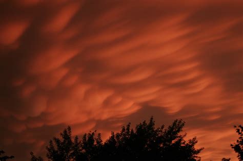 Exile in Portales: Mammatus Clouds at Sunset