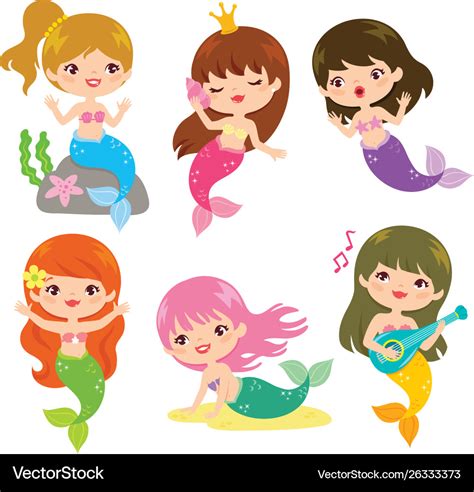 Diy Printable Vector Pack Mermaid Vector Art Mermaid Clipart Vector | The Best Porn Website