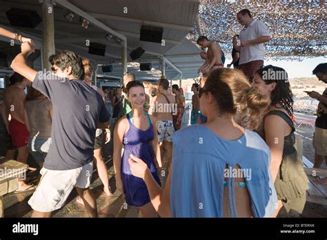 Mykonos beach party hi-res stock photography and images - Alamy