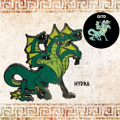 Greek Mythology Beast Series "Hydra" Enamel Pin - Three If By Space