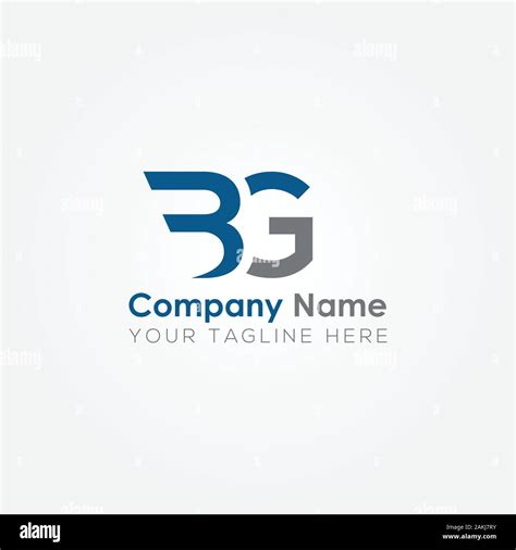 Initial BG Letter Logo With Creative Modern Business Typography Vector Template. Creative ...