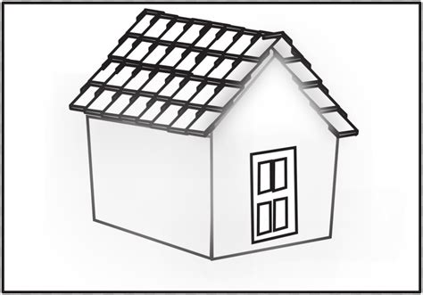 house roof black and white clipart - Clip Art Library