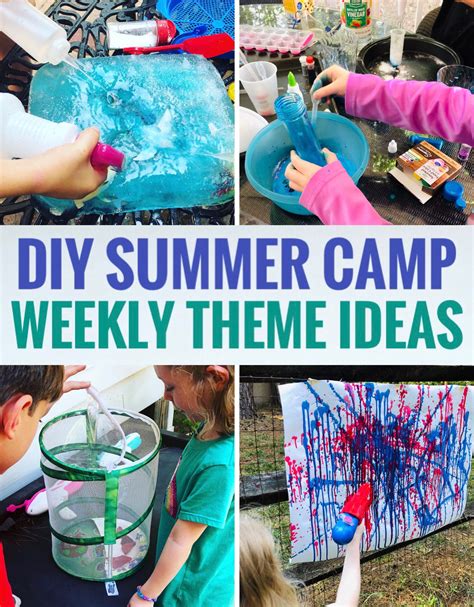 Summer Camp at Home - Tips and Themes - Glitter On A Dime | Summer camp crafts, Fun summer ...