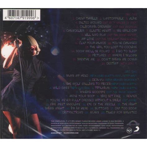 Greatest hits de Sia, CD x 2 chez techtone11 - Ref:118868980