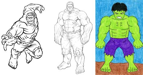 25 Easy Hulk Drawing Ideas - How to Draw the Hulk