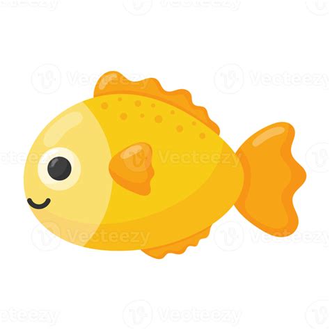 Yellow Fish icon. 18974613 PNG