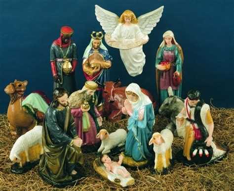 36" Full Color Outdoor Nativity Scene 15 Pieces - Yonder Star Christmas Shop LLC