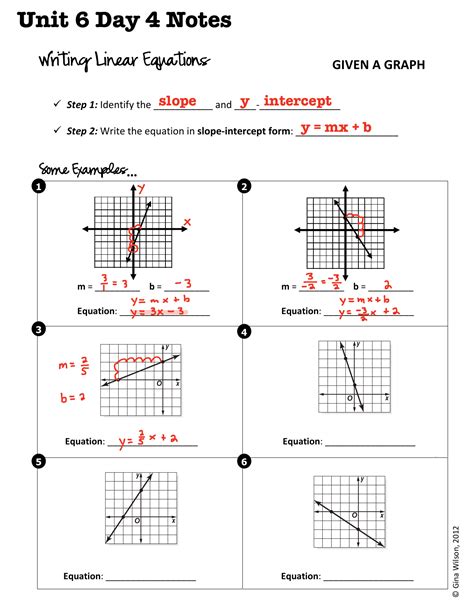 Graphing Linear Equations Practice Worksheet