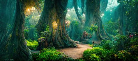 Mystical Fairies In Forest