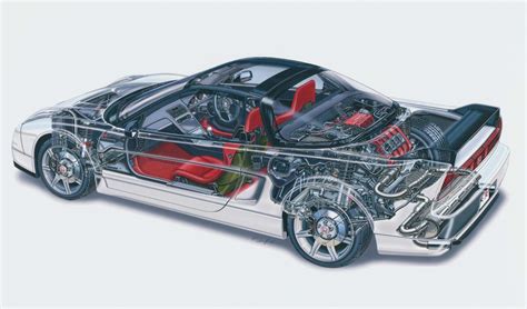 Honda NSX Type-R Cutaway Drawing in High quality