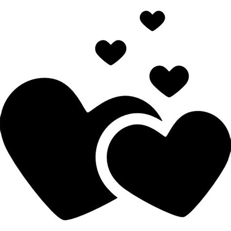 Love hearts free vector icons designed by Freepik | Henna heart, Silhouette art, Love silhouette