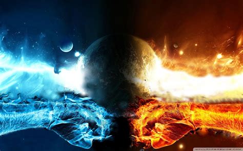 Fire Vs Water Wallpapers - Wallpaper Cave