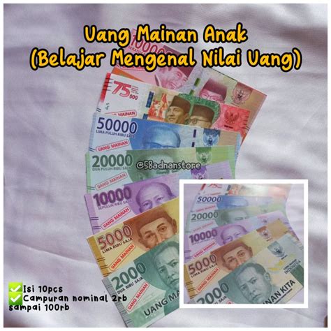 Jual Uang Mainan Anak | Duit Mainan | Uang Mainan | Shopee Indonesia