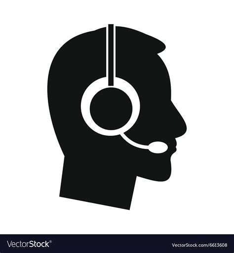 Man from technical support Royalty Free Vector Image