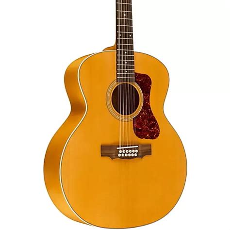 Guild F-2512E Deluxe 12-String Acoustic-Electric Guitar Natural ...